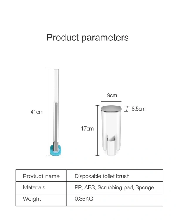 SmartShine Disposable Bathroom HygieneGuard Scrubber Kit with 8 Refill