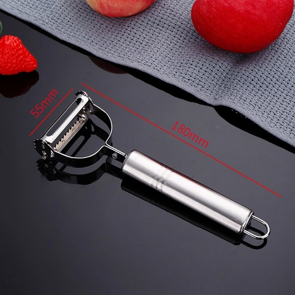 Premium Stainless Steel 3-Piece Set: Peeler, Potato Fruit Vegetable Peeler, and Paring Knife - Essential Kitchen Accessories
