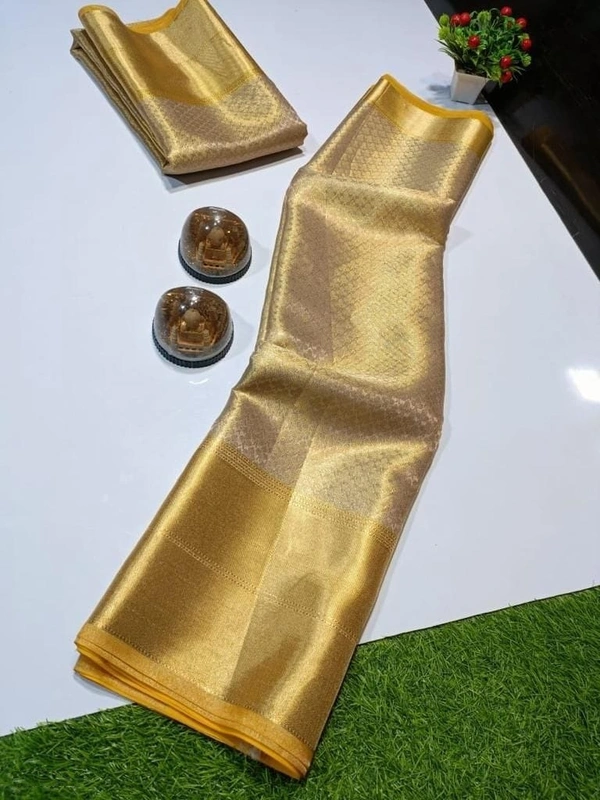 Premium Banarasi Zari Tanchui Silk Saree with Big Border