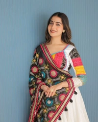 Gracy Fashion Luxe Cotton Lehenga with Real Mirror Work | 4 Meter Flair | Stitched to XXL