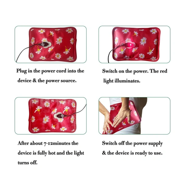 Rechargeable Thermal Heating Electric Heat Bag - 1 Ltr. PVC Bag for Pain Relief & Warmth for all Body part