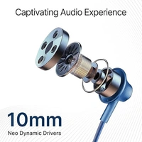 PTron pTron Tangentbeat Wireless Bluetooth Neckband Earphones with Mic – Dark Blue | In-Ear, Long Battery Life & Premium Sound