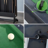 KD Folding 6ft Pool Table Portable Billiards Table for Home Office Multi Game Room Table