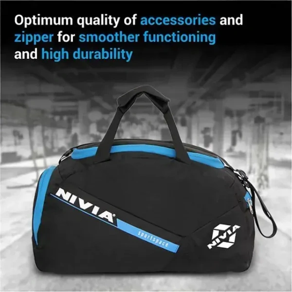 KD Nivia Space Sports Bag | Designed for Gym, Daily Use, Travel, Weekend, Adventure, Etc.