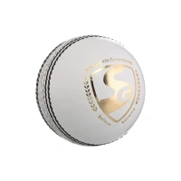 KD SG Shield 20 Cricket Leather Ball for Adult , White - 1PC