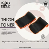 KD Cougar Thigh Toner Quick Connectors, Neoprene Padded, Resistance Training Workout Equipment for Men/Women