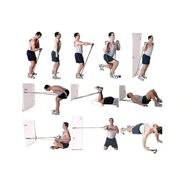 KD Cougar Toning Tube , Toning Tube for Exercise , Resistance Band Set with Handles , Single Toning Resistance Tube Heavy Quality , All Purpose Fitness Tube for Home and Gym (Medium)