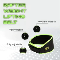 KD Cougar Rafter Weight Lifting Belt Pro Quality Neoprene Back Support Belt and Stainless Steel Hook and Loop Design - Wide Soft Feel Padding