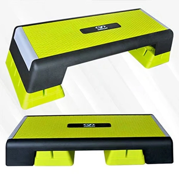 KD Cougar Extreme Aerobic Stepper for Home and Gym Exercise Fitness Stepper, 2 Level Adjustable Height Aerobics Stepper Exercise Platform for Indoor and Outdoor Workouts