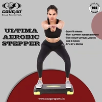 KD Cougar Extreme Aerobic Stepper for Home and Gym Exercise Fitness Stepper, 2 Level Adjustable Height Aerobics Stepper Exercise Platform for Indoor and Outdoor Workouts
