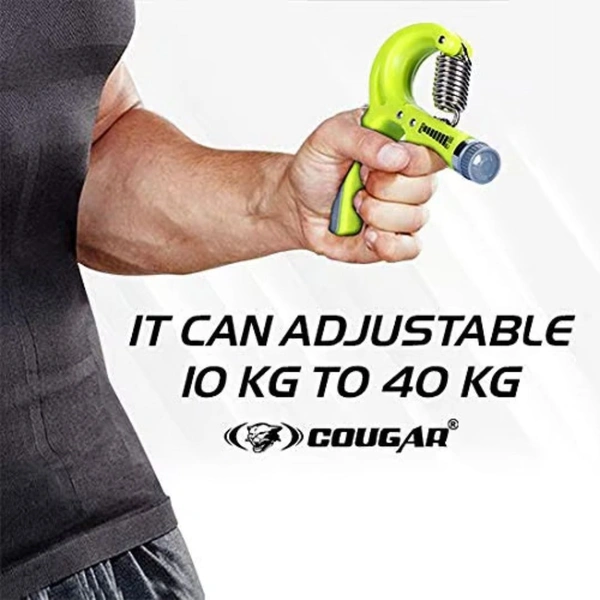 KD Cougar Xtreme Adjustable Hand Grip Strengthener for Forarm Exercise & Strength for Men/Women, Neon Color