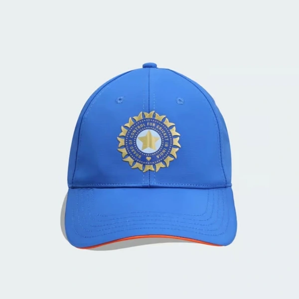 KD Adidas India Cricket T20i Unisex Cricket Cap, Bright Blue, One size -