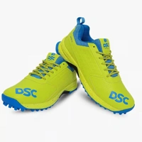 KD DSC Jaffa 22 Cricket Shoes | Lemon Yellow | Leather and Mesh Material - 10