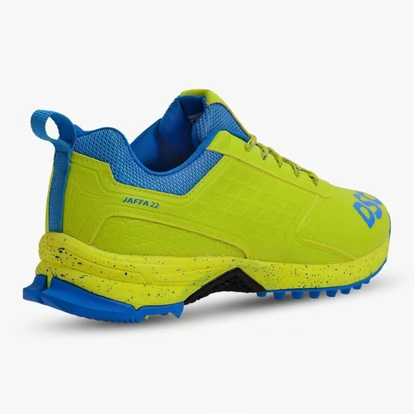 KD DSC Jaffa 22 Cricket Shoes | Lemon Yellow | Leather and Mesh Material - 10