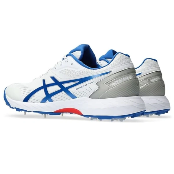 KD ASICS GEL 350 Not Out FF CRICKET SHOE, WHITE/BLUE - UK / IND 7