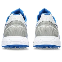 KD ASICS GEL 350 Not Out FF CRICKET SHOE, WHITE/BLUE - UK / IND 7