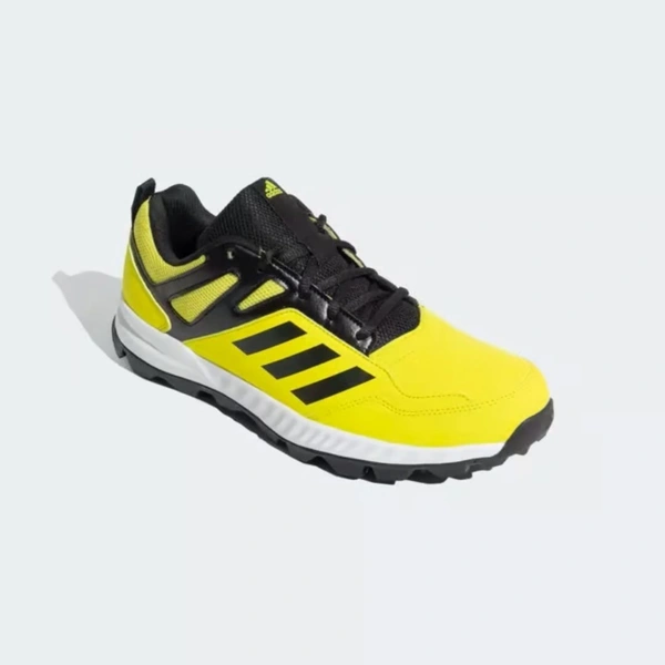 KD Adidas Rise V2 Men Cricket Shoes - Yellow/Black - UK / IND 10