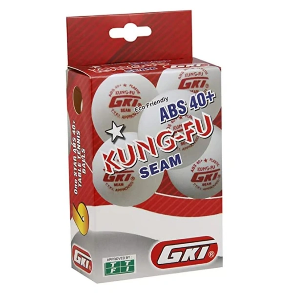 KD GKI Kung-Fu Plastic Tennis Ball (White) - Standard Size