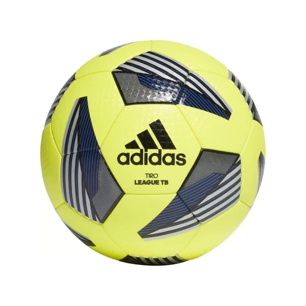 KD Adidas TIRO League Thermally Bonded Football Ball | Size 5 | Team Solar Yellow / Black / Silver Metallic / Royal Blue