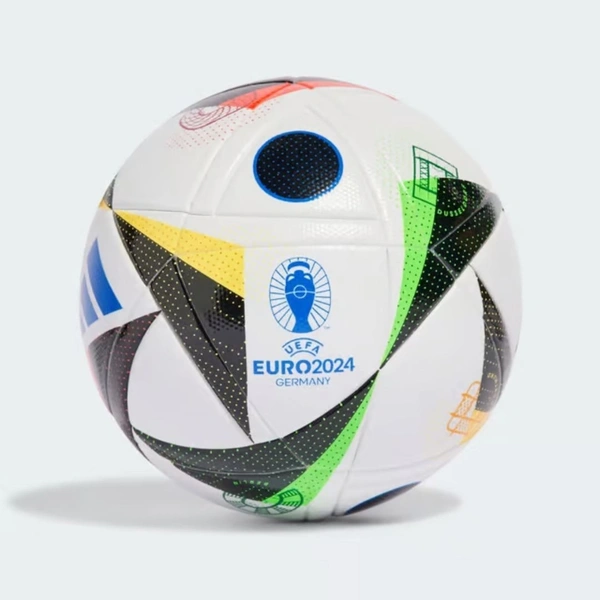 KD ADIDAS FUSSBALLLIEBE LEAGUE FOOTBALL BALL | SIZE 5 I WHITE / BLACK / GLOW BLUE