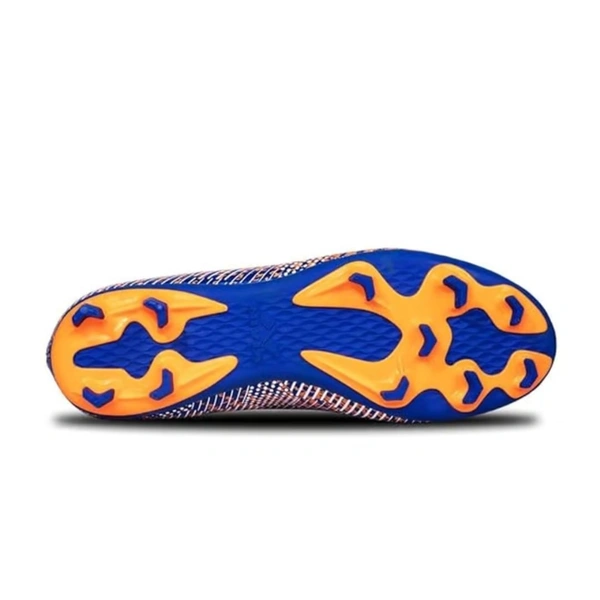 KD Nivia PRO Encounter 7 Football Shoes for Mens, Royal Blue/Orange