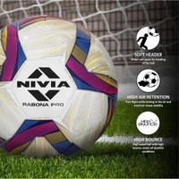 KD Nivia Rabona Pro White Football Training Football | Size 5
