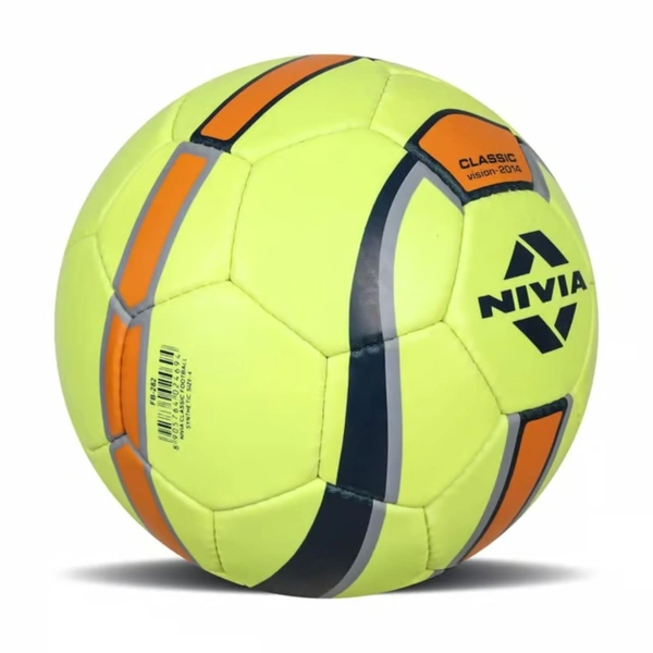 KD Nivia Rubber Classic Football, Yellow | Size 4 & 5