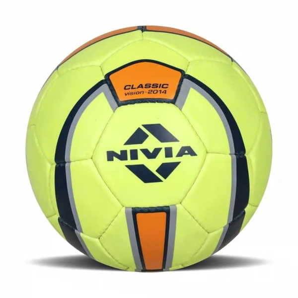 KD Nivia Rubber Classic Football, Yellow | Size 4 & 5