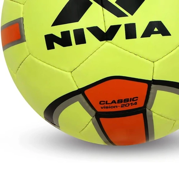 KD Nivia Rubber Classic Football, Yellow | Size 4 & 5