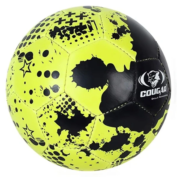 KD COUGAR Neo Polypropylene PP Football (Neon, Size 5) , Multicolor