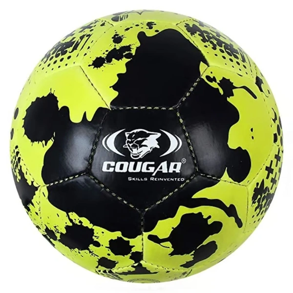 KD COUGAR Neo Polypropylene PP Football (Neon, Size 5) , Multicolor