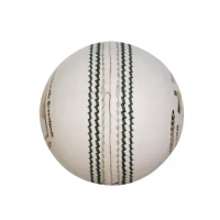 KD SG Test White Four- Piece Cricket Leather Ball, 1PC