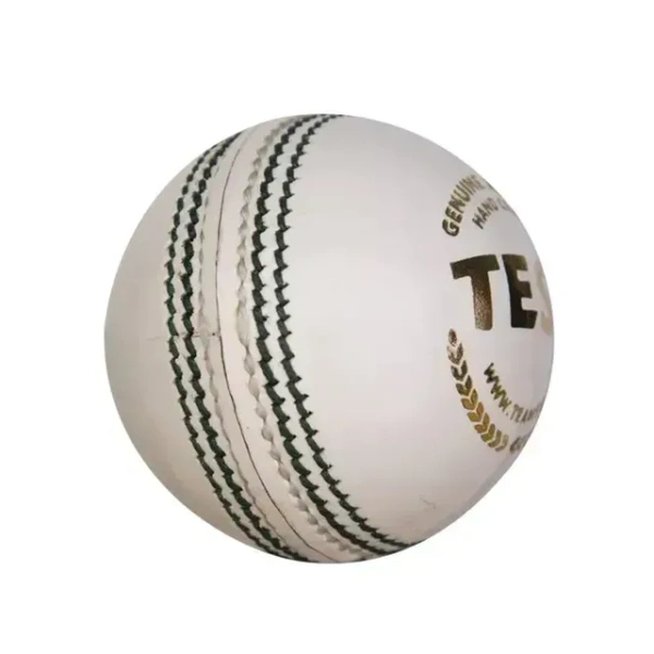 KD SG Test White Four- Piece Cricket Leather Ball, 1PC