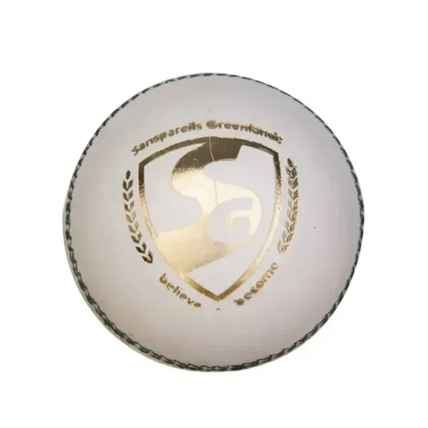 KD SG Test White Four- Piece Cricket Leather Ball, 1PC