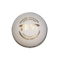 KD SG Test White Four- Piece Cricket Leather Ball, 1PC
