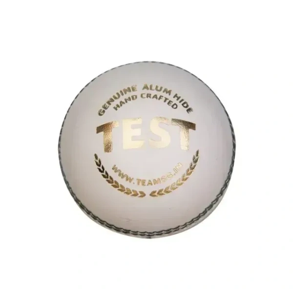 KD SG Test White Four- Piece Cricket Leather Ball, 1PC