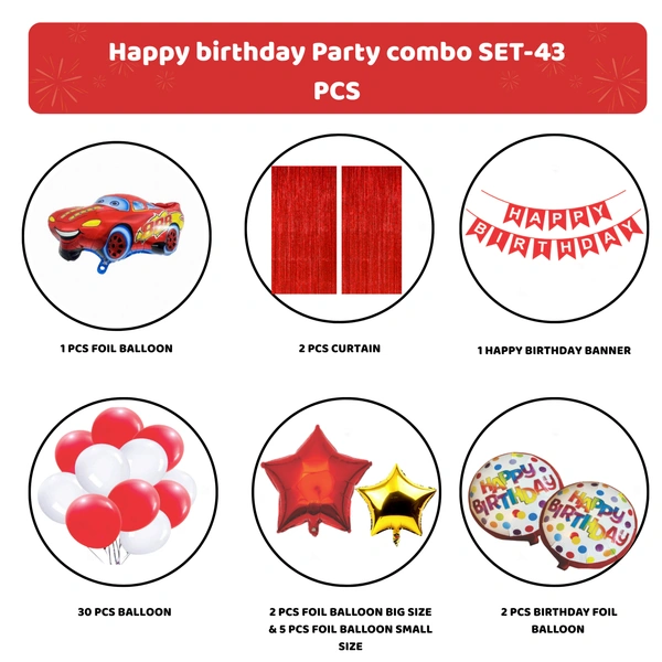 Birthday Decoration Kit Wholesale – Curtains, Balloons, Banners | Direct Manufacturer