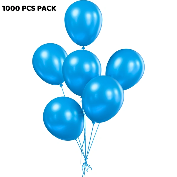 SKY BLUE COLOUR 1000PCS METALLIC BALLOON