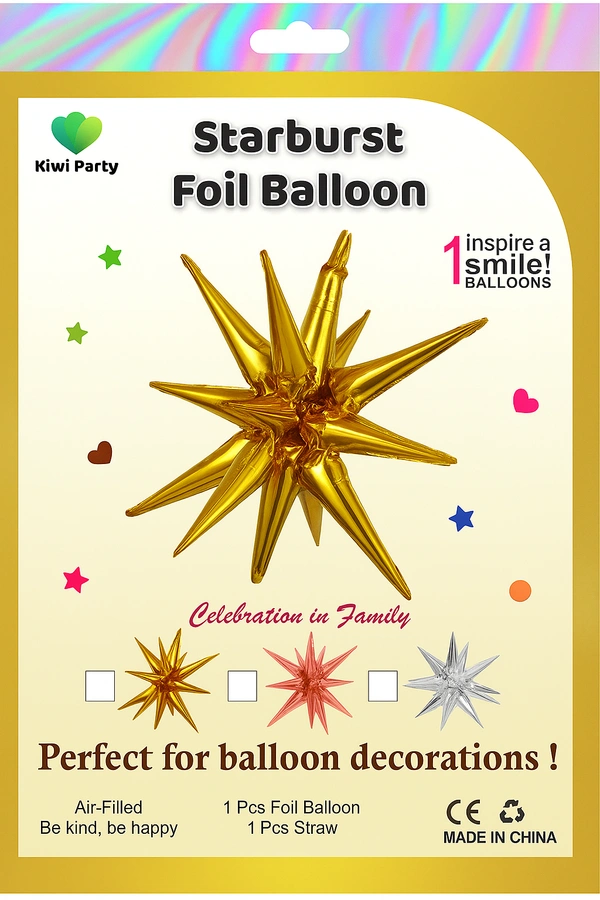 CORONA STAR FOIL BALLOON