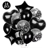 14 PCS SET BLACK