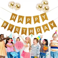 HAPPY BIRTHDAY GLIITER BANNER CUT