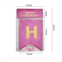HAPPY BIRTHDAY GLIITER BANNER CUT
