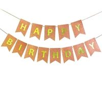 HAPPY BIRTHDAY GLIITER BANNER CUT