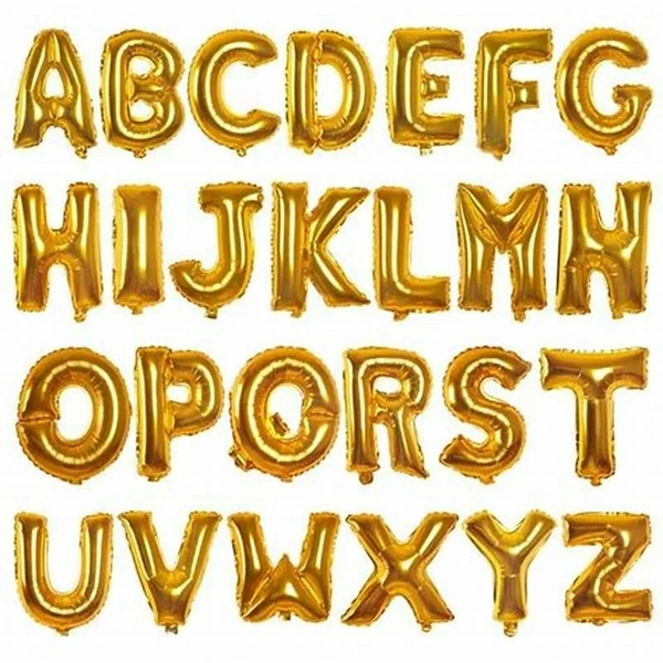 16 INCH NUMBER GOLDEN FOIL BALLOON