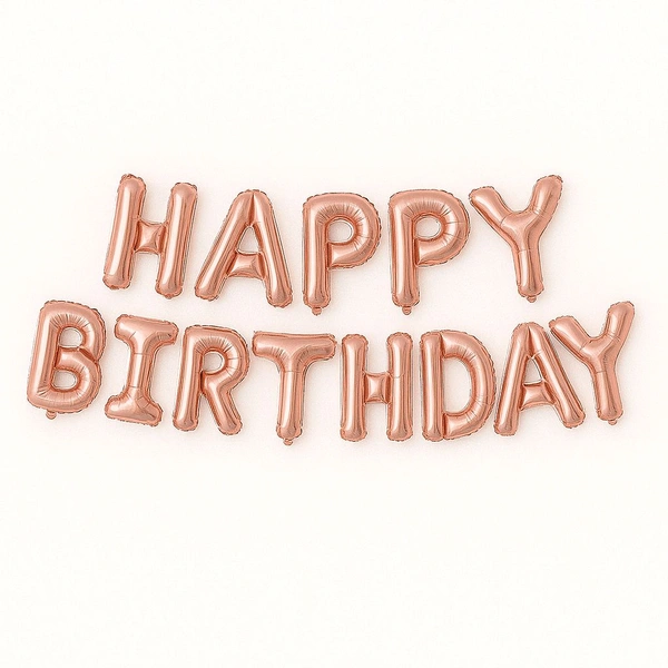 HAPPY BIRTHDAY FOIL BALLOONS GOLDEN