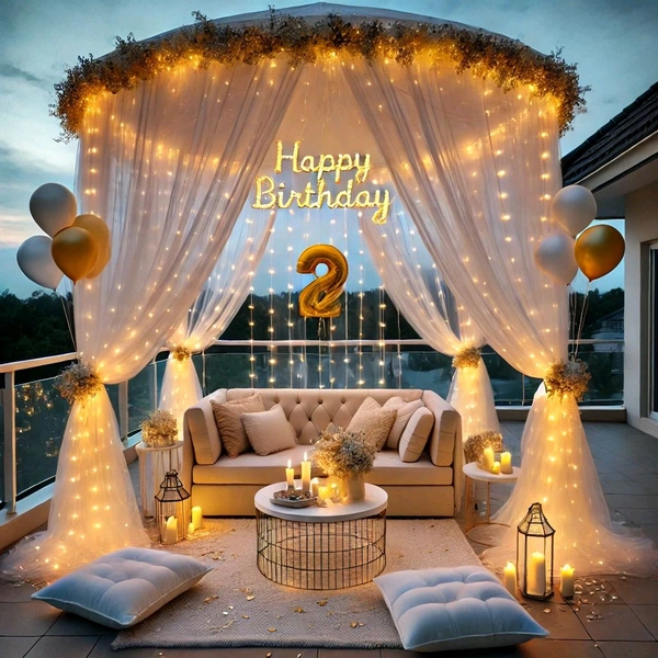 DECORATION NET 4 METER WHITE COLOR