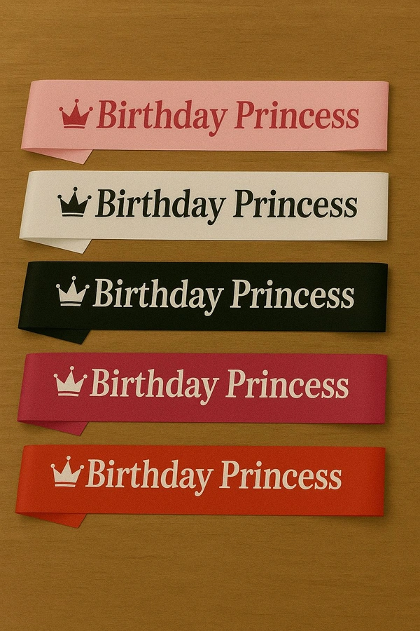 KIWI PARTY  Birthday Princess Sash