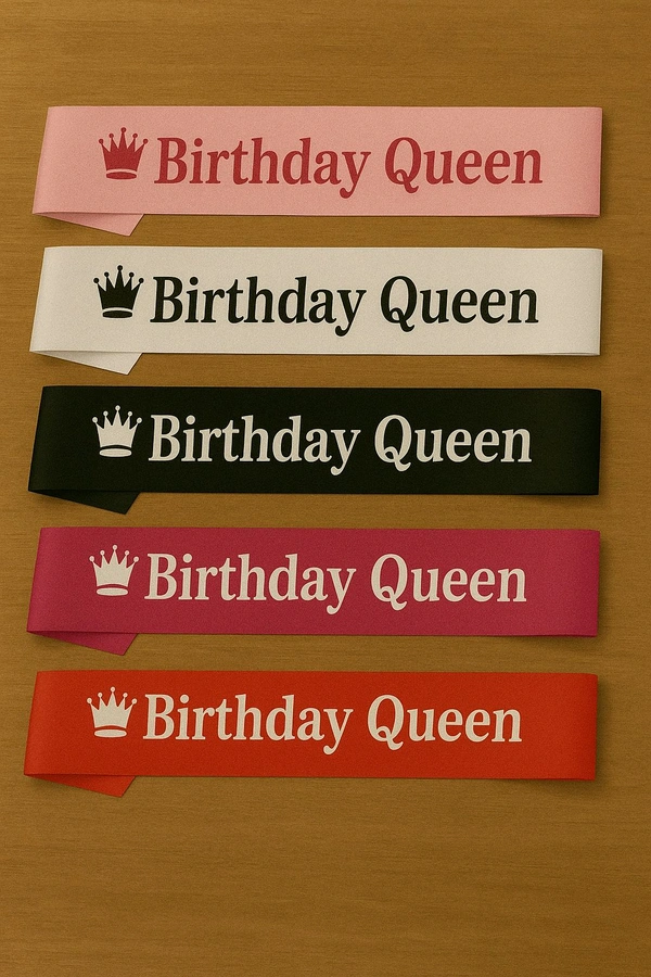 KIWI PARTY  BIRTHDAY QUEEN SASH