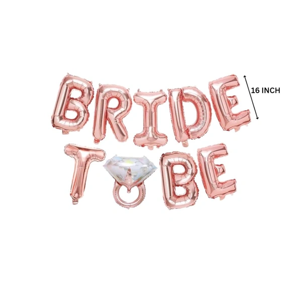 BRIDE TO BE FOIL BALLOON