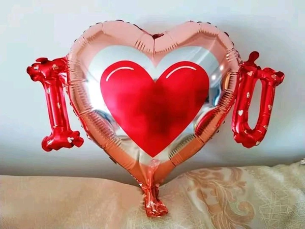 I Love You Heart Foil Balloon